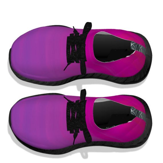 Fuschia Sunset - Black Soles